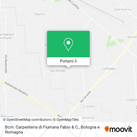 Mappa Bcm. Carpenteria di Fiumana Fabio & C.
