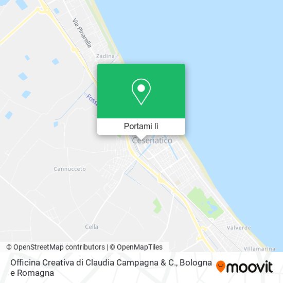 Mappa Officina Creativa di Claudia Campagna & C.