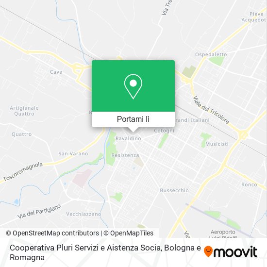 Mappa Cooperativa Pluri Servizi e Aistenza Socia