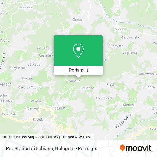 Mappa Pet Station di Fabiano