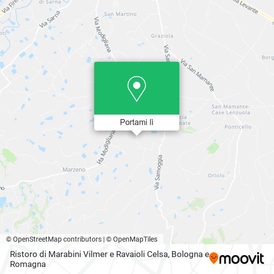 Mappa Ristoro di Marabini Vilmer e Ravaioli Celsa
