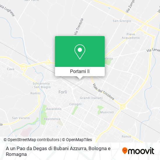 Mappa A un Pao da Degas di Bubani Azzurra