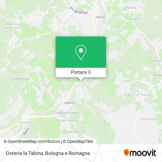 Mappa Osteria la Tabina