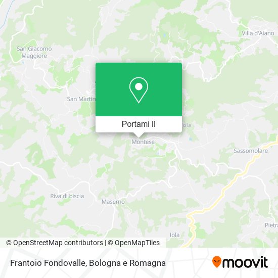 Mappa Frantoio Fondovalle
