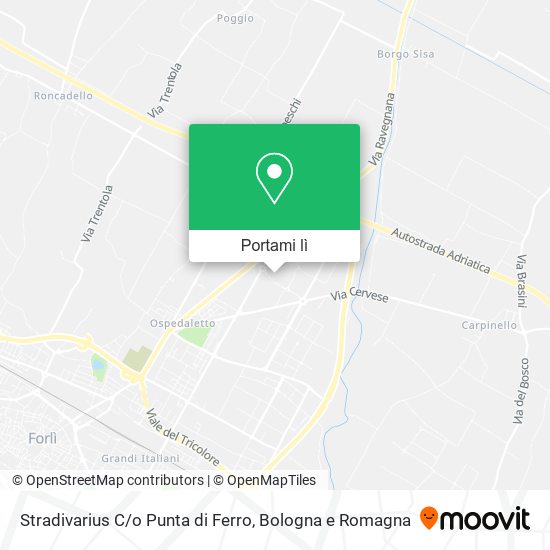 Mappa Stradivarius C / o Punta di Ferro