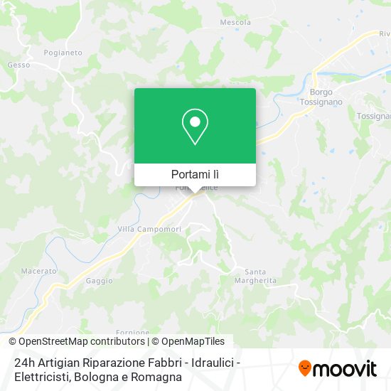 Mappa 24h Artigian Riparazione Fabbri - Idraulici - Elettricisti