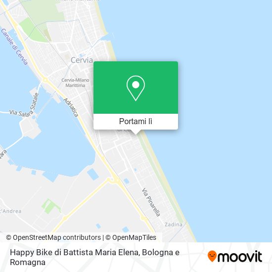 Mappa Happy Bike di Battista Maria Elena