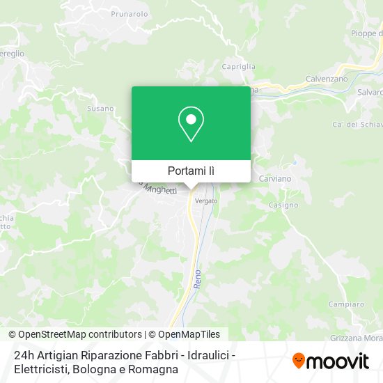 Mappa 24h Artigian Riparazione Fabbri - Idraulici - Elettricisti