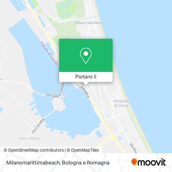 Mappa Milanomarittimabeach