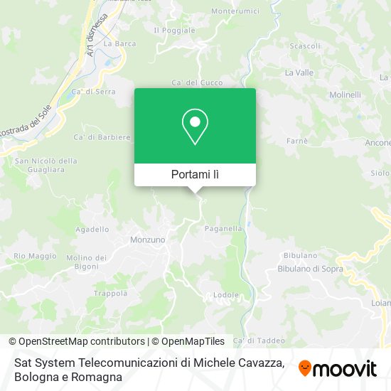 Mappa Sat System Telecomunicazioni di Michele Cavazza