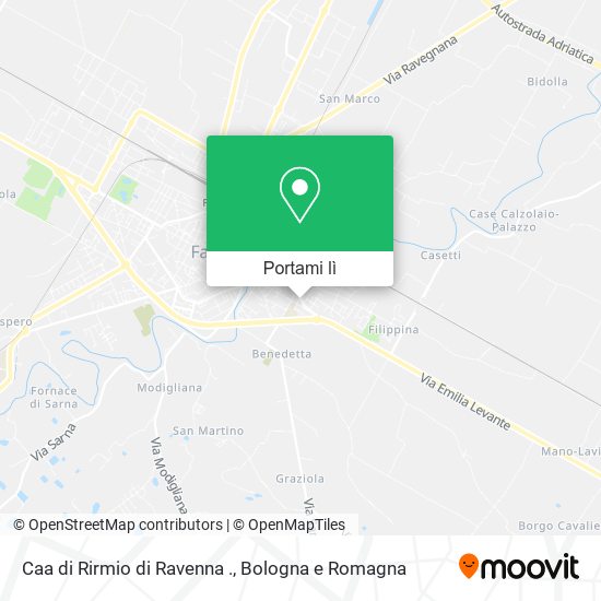 Mappa Caa di Rirmio di Ravenna .