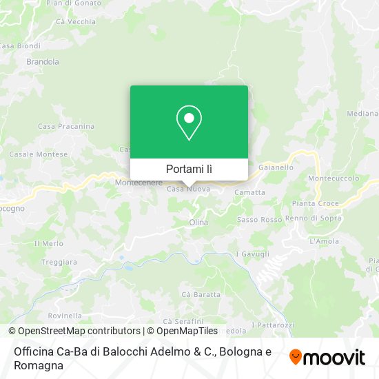 Mappa Officina Ca-Ba di Balocchi Adelmo & C.