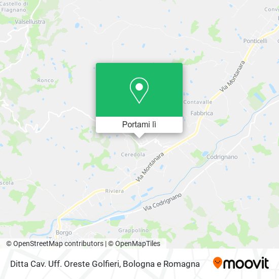 Mappa Ditta Cav. Uff. Oreste Golfieri