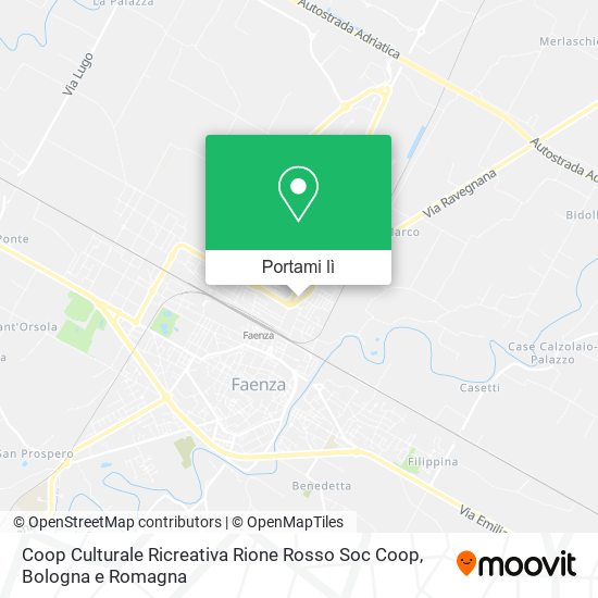 Mappa Coop Culturale Ricreativa Rione Rosso Soc Coop