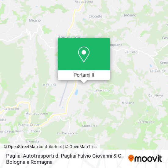 Mappa Pagliai Autotrasporti di Pagliai Fulvio Giovanni & C.