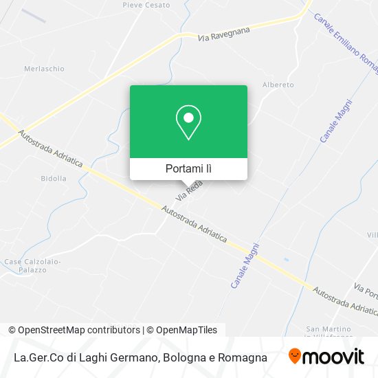 Mappa La.Ger.Co di Laghi Germano