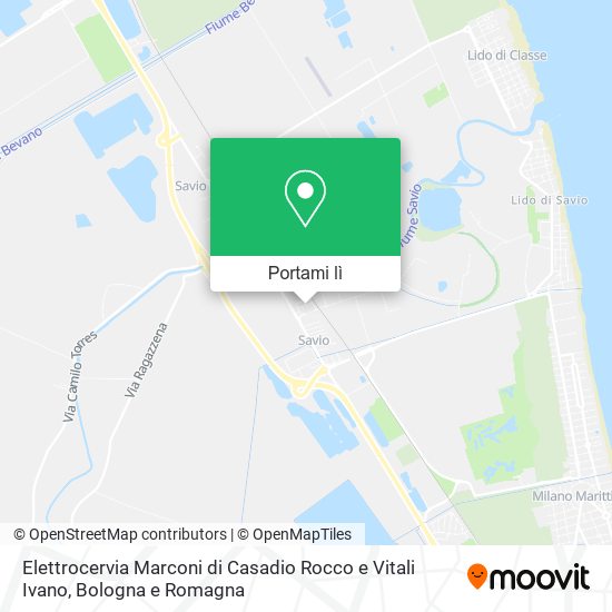 Mappa Elettrocervia Marconi di Casadio Rocco e Vitali Ivano