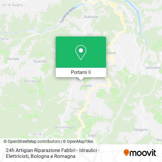 Mappa 24h Artigian Riparazione Fabbri - Idraulici - Elettricisti