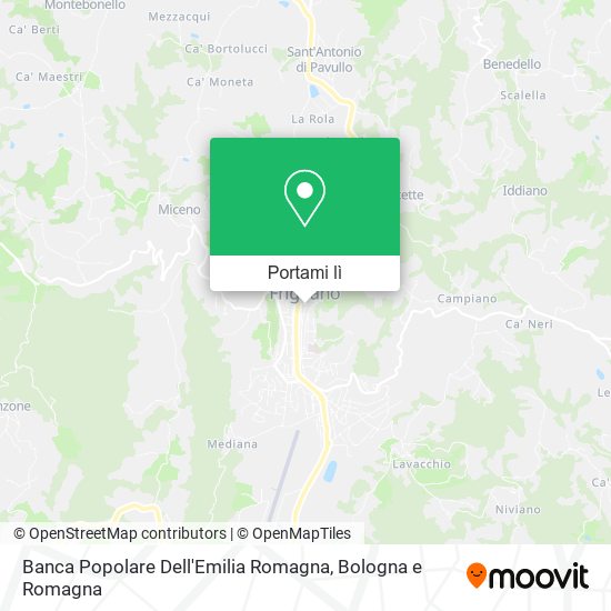 Mappa Banca Popolare Dell'Emilia Romagna