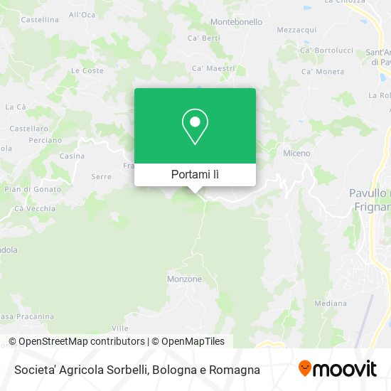 Mappa Societa' Agricola Sorbelli
