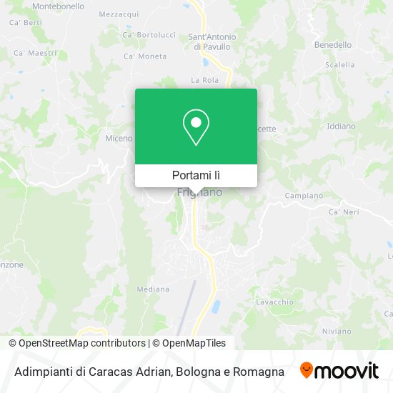 Mappa Adimpianti di Caracas Adrian