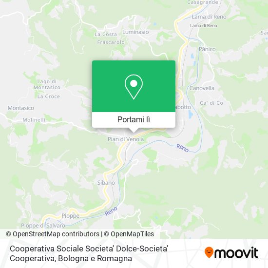 Mappa Cooperativa Sociale Societa' Dolce-Societa' Cooperativa