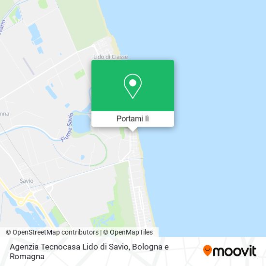 Mappa Agenzia Tecnocasa Lido di Savio
