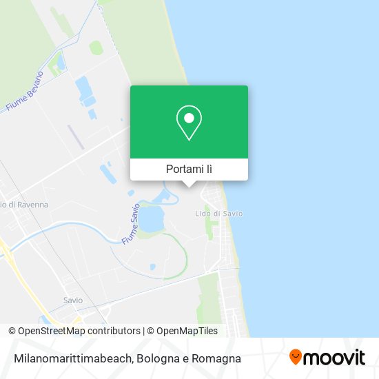 Mappa Milanomarittimabeach