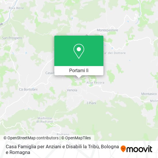 Mappa Casa Famiglia per Anziani e Disabili la Tribù