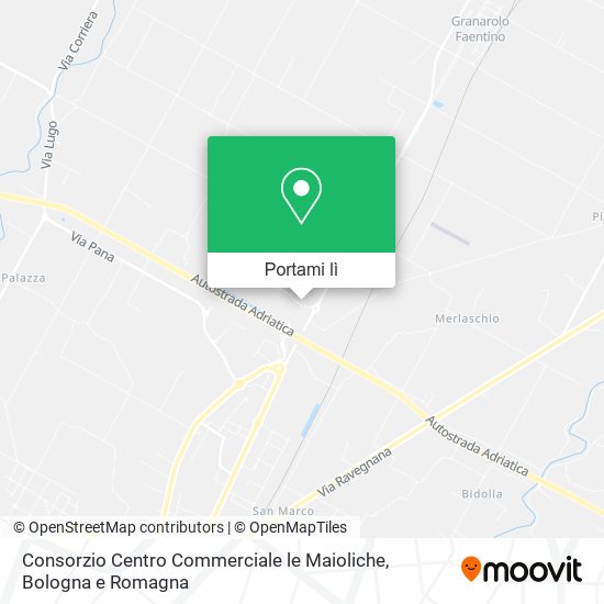Mappa Consorzio Centro Commerciale le Maioliche