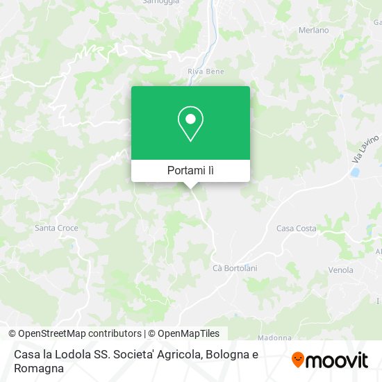 Mappa Casa la Lodola SS. Societa' Agricola