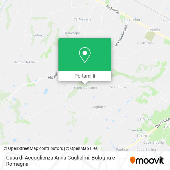 Mappa Casa di Accoglienza Anna Guglielmi