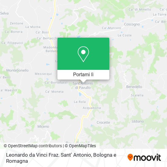 Mappa Leonardo da Vinci Fraz. Sant' Antonio