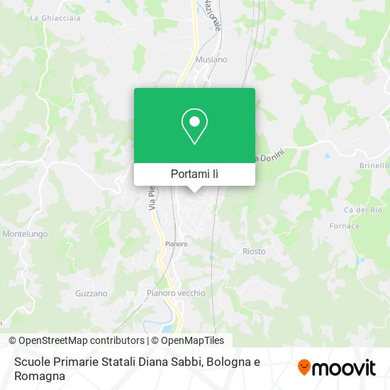 Mappa Scuole Primarie Statali Diana Sabbi