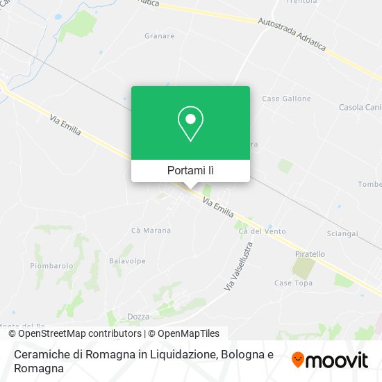 Mappa Ceramiche di Romagna in Liquidazione