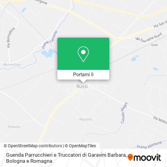 Mappa Guenda Parrucchieri e Truccatori di Garavini Barbara
