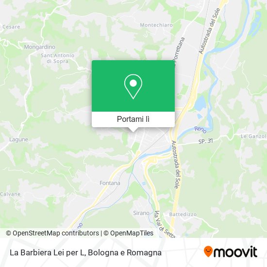 Mappa La Barbiera Lei per L
