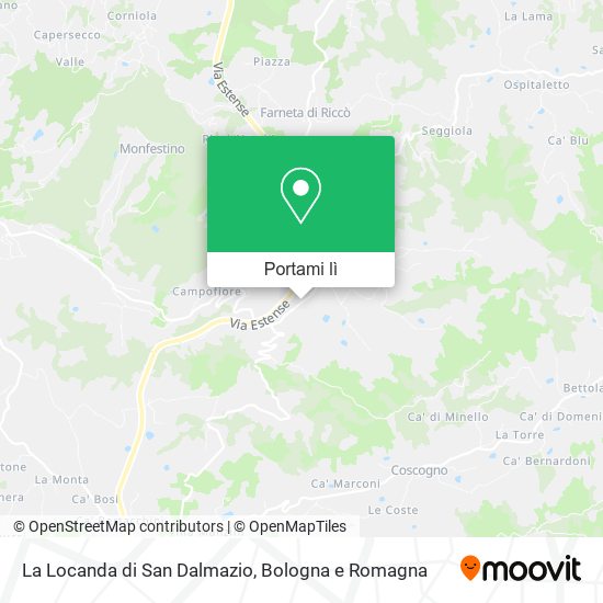 Mappa La Locanda di San Dalmazio