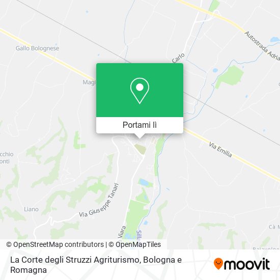 Mappa La Corte degli Struzzi Agriturismo