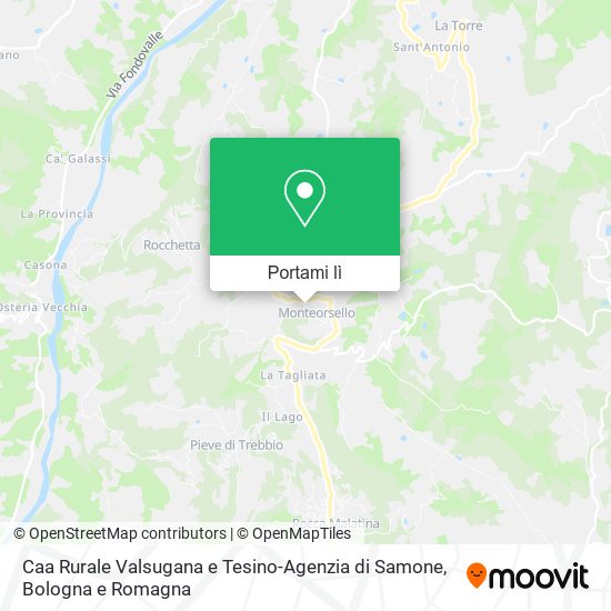 Mappa Caa Rurale Valsugana e Tesino-Agenzia di Samone