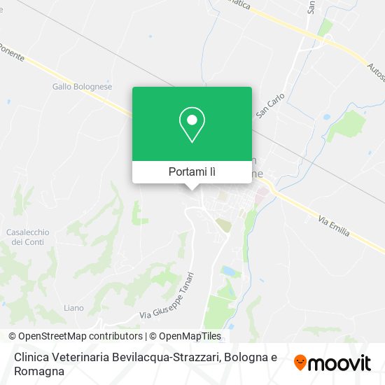 Mappa Clinica Veterinaria Bevilacqua-Strazzari