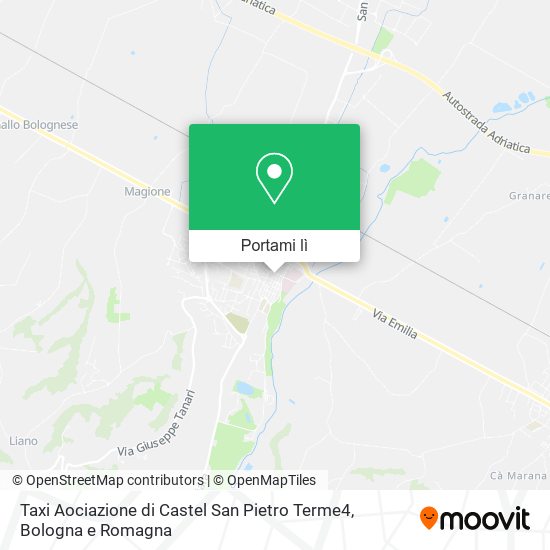 Mappa Taxi Aociazione di Castel San Pietro Terme4