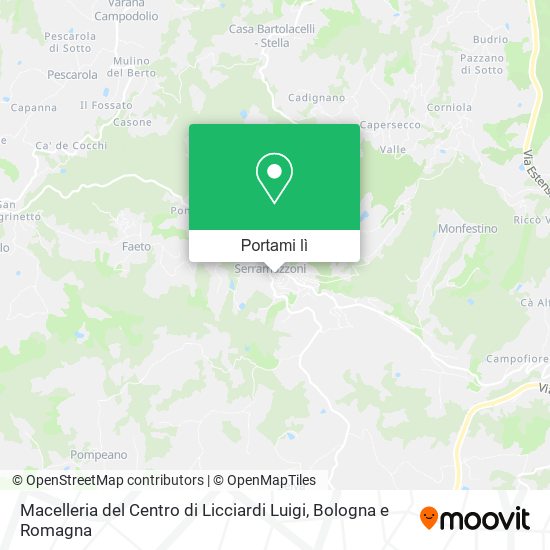 Mappa Macelleria del Centro di Licciardi Luigi