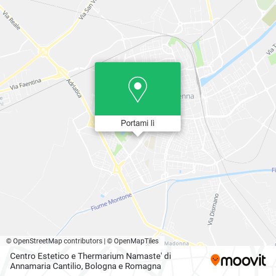 Mappa Centro Estetico e Thermarium Namaste' di Annamaria Cantilio