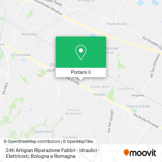 Mappa 24h Artigian Riparazione Fabbri - Idraulici - Elettricisti