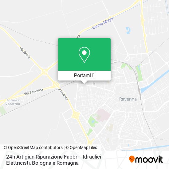 Mappa 24h Artigian Riparazione Fabbri - Idraulici - Elettricisti