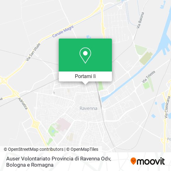Mappa Auser Volontariato Provincia di Ravenna Odv