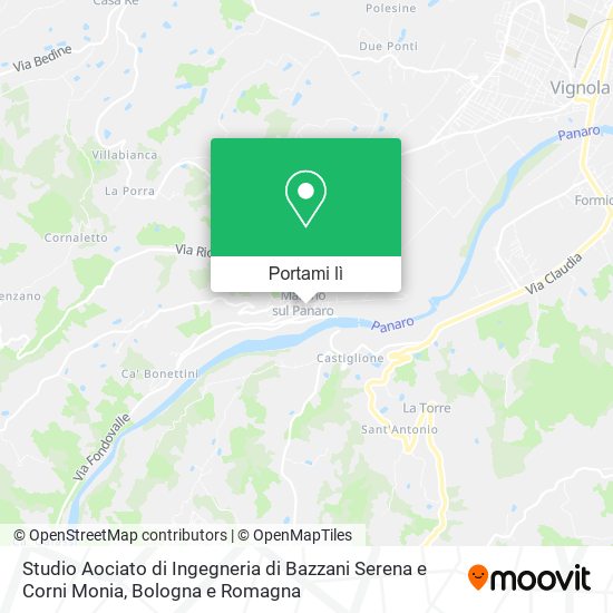 Mappa Studio Aociato di Ingegneria di Bazzani Serena e Corni Monia