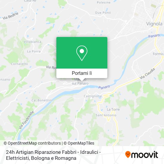 Mappa 24h Artigian Riparazione Fabbri - Idraulici - Elettricisti