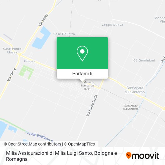 Mappa Milia Assicurazioni di Milia Luigi Santo